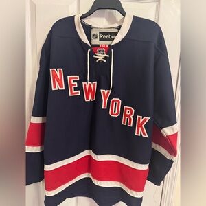 HENRIK LUNDQVIST 2011 NEW YORK RANGERS REEBOK 85th Anniversary JERSEY 48